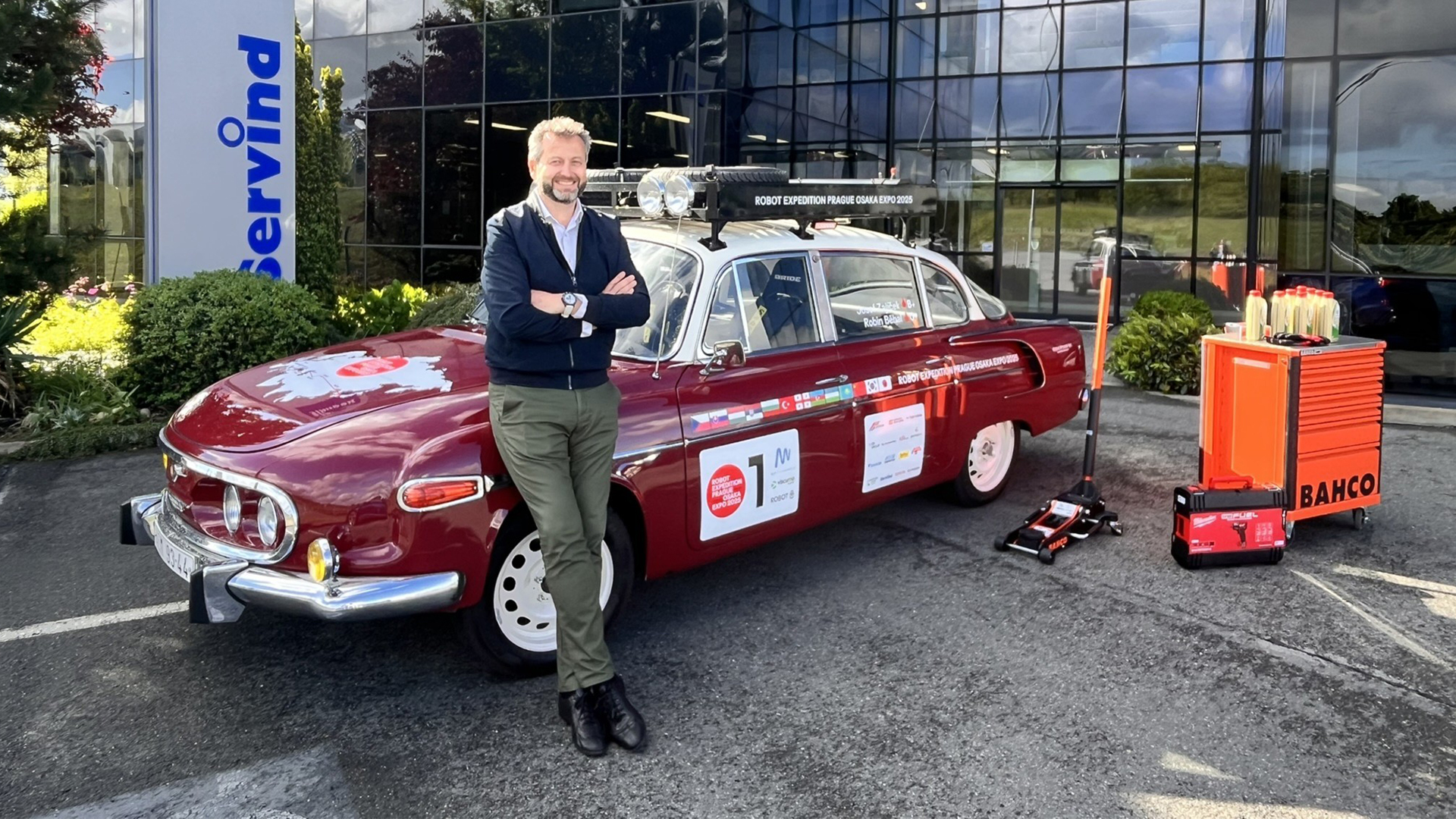 Pan Zajíček z Expedice Ósaka na úplném začátku cesty